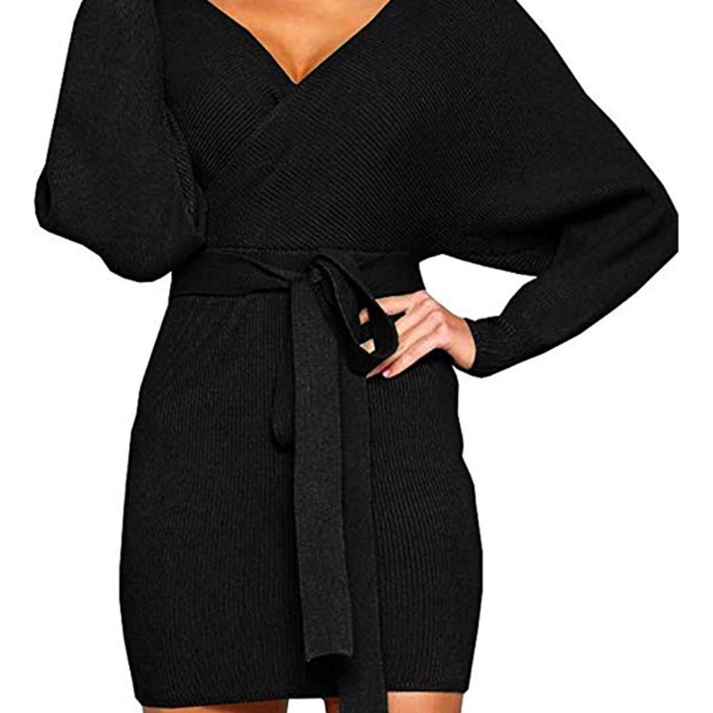 Sexy sweater dress